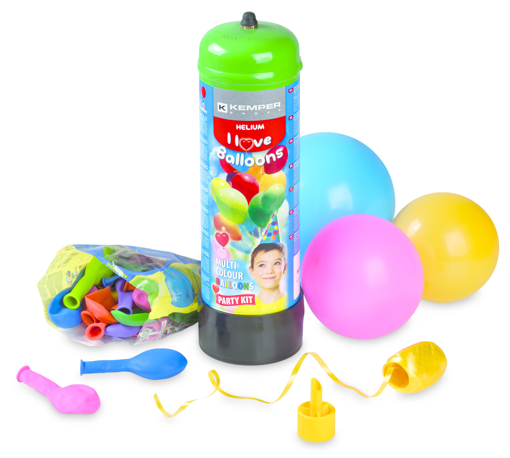 Kit balloons bouteille helium et 30 ballons